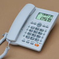 Téléphone de bureau pour hôtel avec touches de numérotation rapide, téléphone filaire pour chambre d'hôtes, idéal pour l'hôtellerie, les bureaux, les halls d'accueil et les appartements