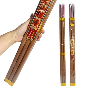 Bâton d'encens durable 24 heures Bois de santal en bambou 6/Sac <span class=keywords><strong>Culte</strong></span> religieux toutes saisons pour Bouddha Guanyin Dieu de la richesse - Product Image 3