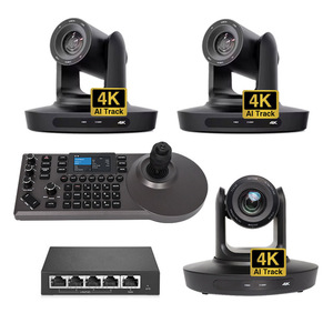 Paquete de Cámaras de Transmisión para Conferencias = 3 Cámaras 4K 20X LAN USB PoE con Seguimiento IA + Controlador RS422 RJ45 MKB20-MC3508-3 4K 20X AI - Product Image 1