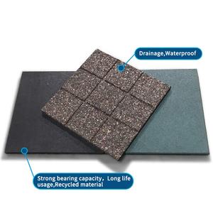 Factory <span class=keywords><strong>HUHA</strong></span> 20mm Playground Outdoor Flooring Rubber Tiles Alfombra De Goma Para Parques Infant - Product Image 2