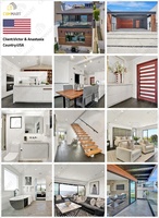 CBMMart Design gratuit Escalier d'intérieur en chêne blanc grain de bois naturel Rampes d'escalier droites en verre Escaliers flottants modernes