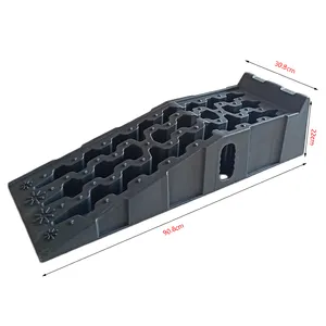 2 PCS Plastic Car Repair Ramp With Heavy Duty 16000 lbs Plastic Vehicle Ramp For Vehicle Oil Changes And Car Repair