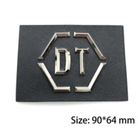 Étiquettes de jeans en cuir gaufré personnalisées de haute qualité marque logo en métal patchs en cuir pour vêtements