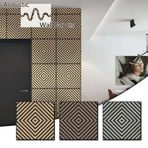 <span class=keywords><strong>Pannelli</strong></span> Acustici Brevettati Europei in <span class=keywords><strong>MDF</strong></span>, Superficie in Legno Insonorizzante, Rivestiti su <span class=keywords><strong>3</strong></span> Lati, 60*60cm, <span class=keywords><strong>Pannelli</strong></span> Acustici Quadrati - Product Image 1