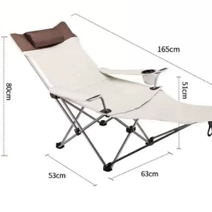 Chaise pliante confortable en tissu Oxford pour camping et pique-nique, réglable et très demandée - Product Image 6