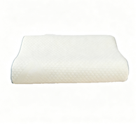 Oreiller en mousse à mémoire de forme ondulée à rebond lent, soutien résilient double face pour la protection de la colonne cervicale