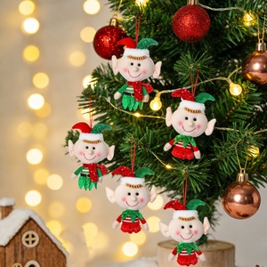 Wholesale <b>Animated</b> Modern Christmas Elf Doll Ornaments Retractable Standing for Home Office Window Decoration - Product Image 5