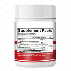 60 Capsules <span class=keywords><strong>Nitro</strong></span> Blood Stream, Complément Herbal pour Adultes, Stimule l'Énergie, Améliore la Circulation, Réduit la Fatigue, Maximise - Product Image 2