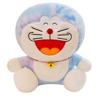 Machine à poupées personnalisée Dingdang Cat, poupée Doraemon, animal en peluche, oreiller, compagnon de table, en coton PP, anti-stress, tie-dye