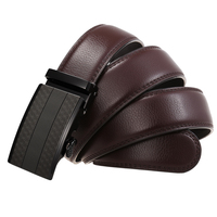 Ceinture en cuir de luxe pour homme, 3 couleurs, sangle en cuir de vachette, motif nid d'abeille, boucle automatique, ceinture décontractée pour affaires