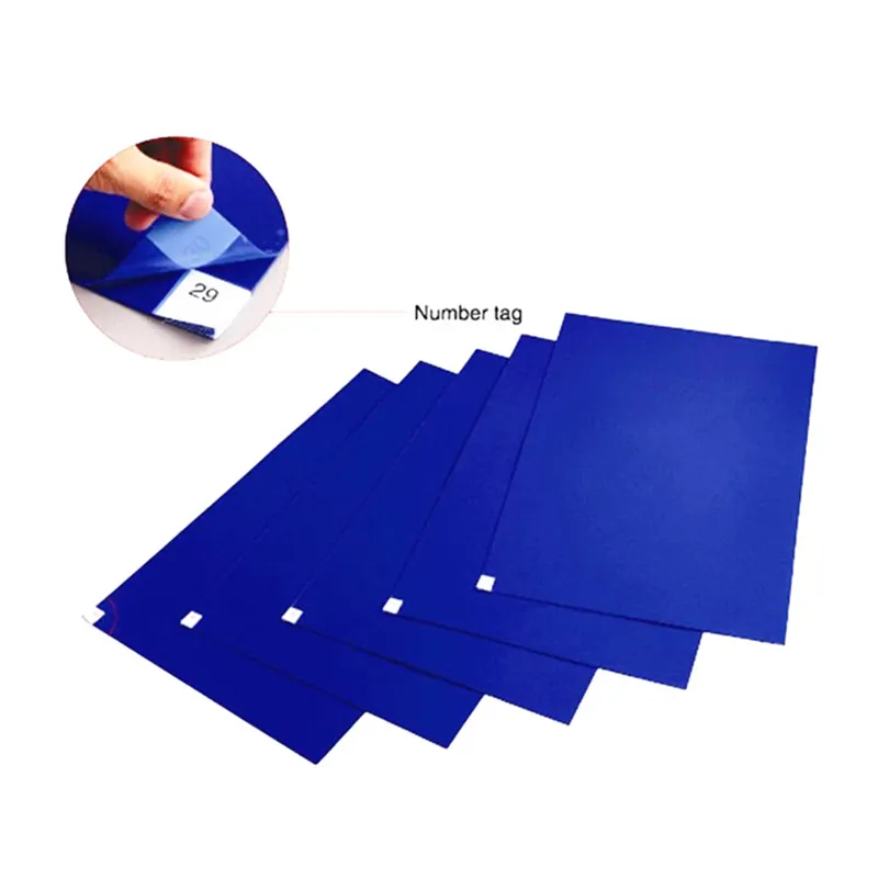 Fabrik fertigung 24 "* 36" 30 Schichten klebende blaue klebrige Matte für Reinraum Sticky Mat Basketball