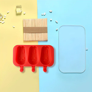 Moule à glace en silicone de qualité alimentaire en forme de lapin de dessin animé, facile à nettoyer, pour sucettes glacées et glaçons faits maison, fabriqué en Chine - Product Image 4