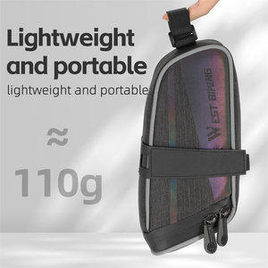 WEST BIKING tas sadel sepeda gunung, tas kursi sepeda kantong reflektif tahan air - Product Image 4