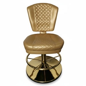 Регулируемые черные железные прочные современные покерные стулья для казино удобные стильные игровые аксессуары для игроков гостиничная столовая гостиная - Product Image 6