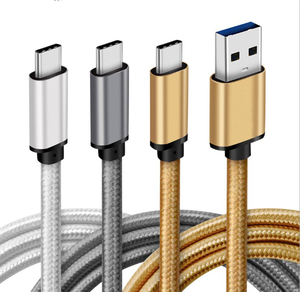 3A de metal trenzado <span class=keywords><strong>cable</strong></span> usb tipo c 2m <span class=keywords><strong>cargador</strong></span> de teléfono <span class=keywords><strong>celular</strong></span> <span class=keywords><strong>cable</strong></span> para <span class=keywords><strong>Samsung</strong></span> - Product Image 1