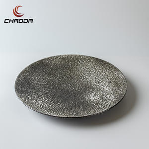 Assiette en céramique à motif de tulipes médiévales créatives, assiette rétro à fleurs d'hortensia pour le dîner et le dessert, pour la maison ou l'usine alimentaire directe - Product Image 5