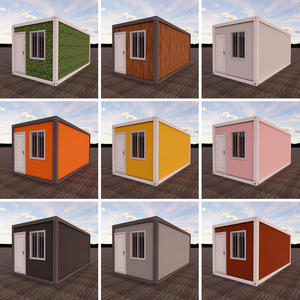Maison Modulaire Écologique Moderne à Toit en Queue de Roi, Façade en Verre Premium, Tiny House pour Bureau, Porche en Cèdre, Fenêtres Panoramiques, Garantie 2 Ans - Product Image 5