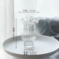 Vase en verre transparent lumineux irrégulier en gros pour arrangement floral hydroponique, décoration de table de salon à domicile