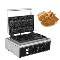 Machine commerciale de gâteau de petit poisson en forme de poisson cuisson du pain poêle Double face antiadhésif Taiyaki Muffin gâteau Machine