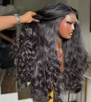 Perruques en cheveux humains bruts, Perruque bouclée birmane, Perruques Lace Front, Perruque bouclée Pixie, Perruques 100% cheveux humains, Demi-perruque bouclée brute, Perruque Full Lace HD