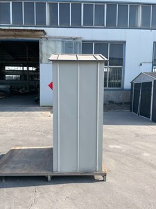 Abri de jardin compact <span class=keywords><strong>pour</strong></span> outils avec base métallique et toit incliné, abri de rangement extérieur en acier surdimensionné <span class=keywords><strong>pour</strong></span> jardin et patio - Product Image 3