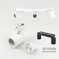 Spot LED encastré réglable pour rail magnétique GU10, éclairage de plafond sur rail