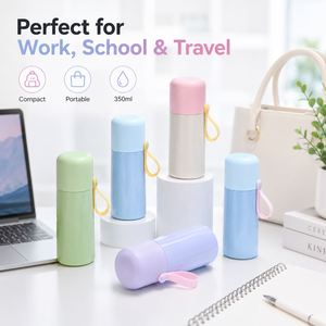 Mini 350ml Bullet <b>Thermos</b> Flask with Carry Strap Fits in Purse Custom Logo Stainless Steel Leakproof - Product Image 2