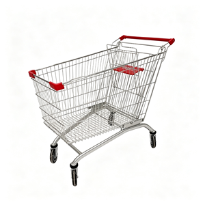Carrito de Supermercado de 340L, Resistente, con Ruedas Giratorias Silenciosas, de Gran Capacidad, para Uso Comercial, Juego Completo Profesional - Product Image 5