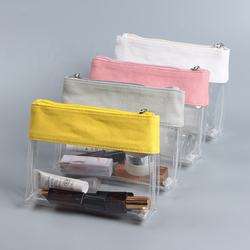 Bolsa de Cosméticos Transparente Impermeable de PVC para Baño, Etiqueta Personalizada, Bolsa de <span class=keywords><strong>Maquillaje</strong></span> y Joyería de PVC Transparente - Product Image 2