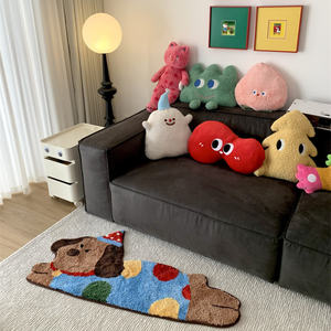 <span class=keywords><strong>Tapis</strong></span> antidérapant en peluche confortable pour <span class=keywords><strong>chien</strong></span> de dessin animé doux <span class=keywords><strong>tapis</strong></span> moelleux personnalisé pour salon fabriqué à la machine - Product Image 1