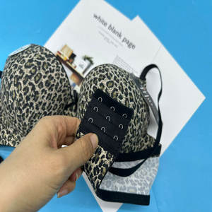 1,3 dólar modelo YWB083 tamaño 38-44C venta al por mayor estampado de leopardo doble espuma Sexy chicas adolescentes en sujetadores imágenes de mujeres <span class=keywords><strong>sin</strong></span> <span class=keywords><strong>sujetador</strong></span> - Product Image 3