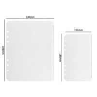 Carpeta de Presupuesto con 6 Anillas A5/A6, Bolsa con Cierre para Efectivo, PVC, en Oferta