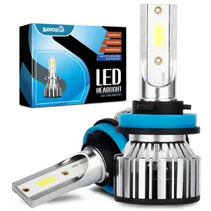 Factory Wholesale DOB Chip Car LED Light H1 H3 H7 H11 9005 9006 9012 Auto Car LED Canbus Headlight Bulb H4