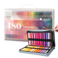 Bonvada WPC096 - Lápices de Colores de Madera Personalizados, Solubles en Agua, para Niños, 180 Colores Únicos, para Promoción y Uso Escolar