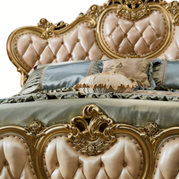 Lit double de style royal européen pour salon, villa et manoir – Le choix privilégié pour la chambre à coucher