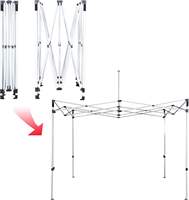 Tente événementielle commerciale 10x10, structure en aluminium personnalisée, tente pliante robuste pour salons professionnels et publicité