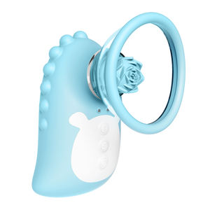 Vibrador de Succión con Forma de Rosa, Juguete Sexual con Copa Extraíble para Estimulación del Clítoris, Pezones y Punto G, Vibrador para <span class=keywords><strong>Mujeres</strong></span>, Logotipo Personalizado - Product Image 1