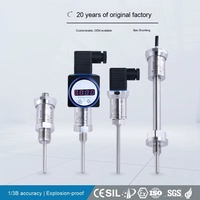 Transmitter Temperatur Terintegrasi Presisi Tinggi Anti-Interferensi ABS ODM Plug-In Sensor Tahanan Termal PT100