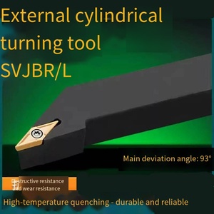 Outil de tournage cylindrique externe de poteau d'outil de tour <span class=keywords><strong>CNC</strong></span> avec une pointe pointue SVJBR2020K16/2525M16 à 93 degrés pour le traitement de contour - Product Image 6