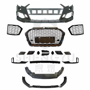 Parachoques de coche de alta calidad para <span class=keywords><strong>AUDI</strong></span> A3 2017-2019 actualización a RS3 parachoques delantero con rejilla y labio delantero Kit de carrocería frontal de coche - Product Image 5