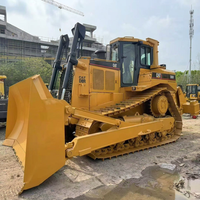 Bulldozer sur chenilles CAT D8R d'occasion en stock, machine d'origine prête à l'emploi, outils de travail personnalisables, prix compétitif, faible nombre d'heures de fonctionnement