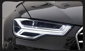 Pour Audi A6 C7 12-15, phares avant, spécification basse avec clignotant, mise à niveau vers une spécification haute - Product Image 5