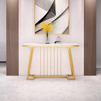 Console moderne en marbre, meuble de luxe pour entrée, meuble de couloir, socle, décoration de salon, villa
