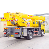 Grue télescopique hydraulique mobile mini de 3, 5, 8, 10 et 16 tonnes montée sur camion pour la construction