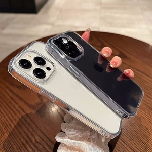 Siêu mỏng pha lê rõ ràng cứng trường hợp điện thoại cho Iphone 17 Pro Max 16e 15 14 trong suốt PC Cover quay lại chống sốc điện thoại di động trường hợp - Product Image 3