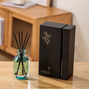 Diffuseur de roseaux écologique Parfum de lavande Diffuseur d'arômes pour bureau à domicile <span class=keywords><strong>Sac</strong></span> d'huiles essentielles en rotin en fibre d'huile liquide solide - Product Image 6