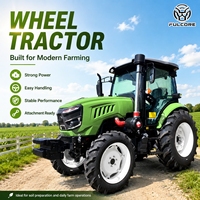 Tracteur agricole certifié CE FULCORE, moteur diesel 4 cylindres, fonctionnement à changement de vitesse pour la culture