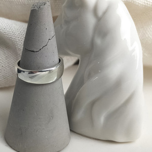 S925 Sterling <b>Silver</b> Geometric <b>Ring</b> For Women Everyday Wear Simple Fashionable Design - Product Image 4