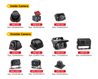 Système de suivi GPS 4G, caméra MDVR tactile IA, ensemble BSD pour la gestion de flotte de véhicules, image AHD, WIFI MDVR pour camions