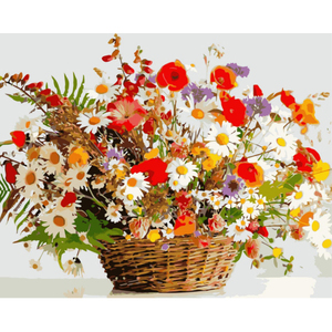 Pintura al óleo por números, imágenes de flores, pintura por números en lienzo, decoración de habitación, pintura Digital DIY sin marco, pinturas, arte de pared - Product Image 2